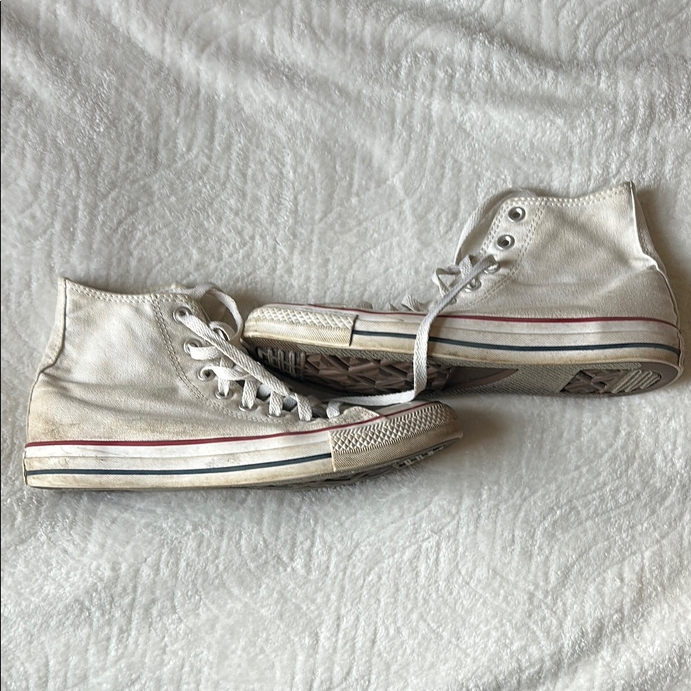 Converse White High-Top Sneakers